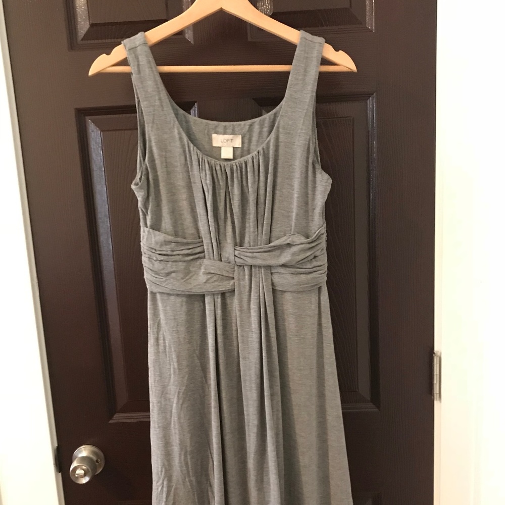 Small Loft Sleeveless Grey Dress